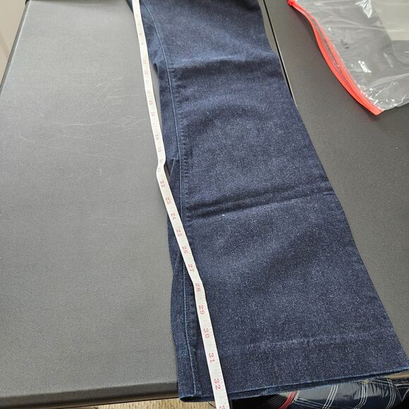 White House Black Market Womens 90's Wide Leg Flare Jeans Size 10R Southwestern - Picture 8 of 11